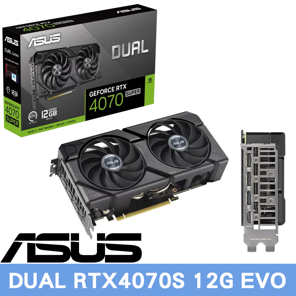 華碩 DUAL RTX4070S 12G EVO 顯示卡