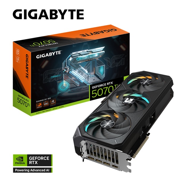 技嘉 AORUS GeForce RTX 5070 Ti GAMING OC 16G 顯示卡 大組包