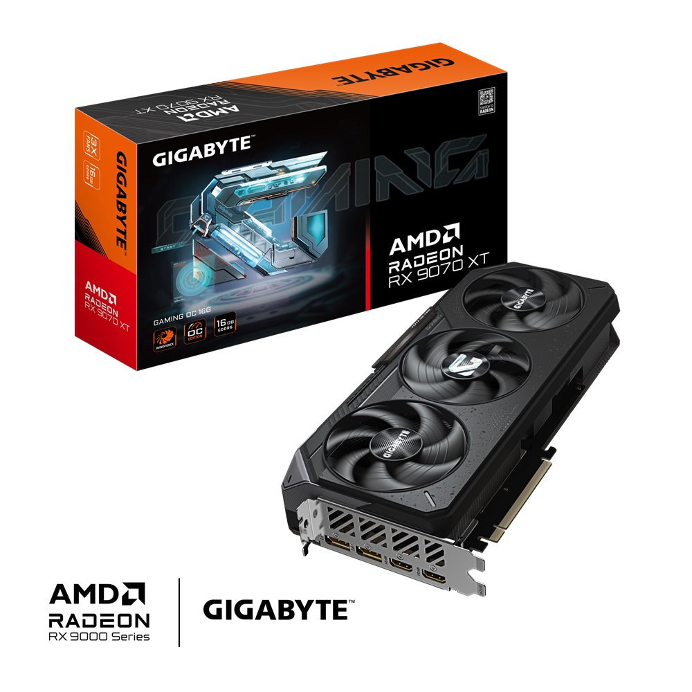 技嘉 Radeon RX 9070 XT GAMING OC 16G 顯示卡 組合
