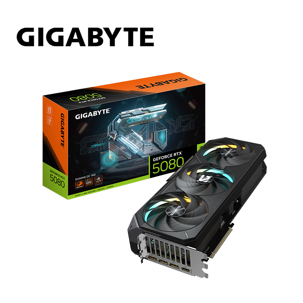 技嘉 RTX5080 GAMING OC 16G 顯示卡 (組合包)