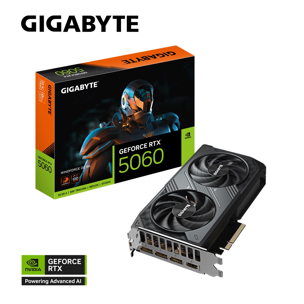 技嘉 GeForce RTX 5060 WINDFORCE OC 8G 顯示卡