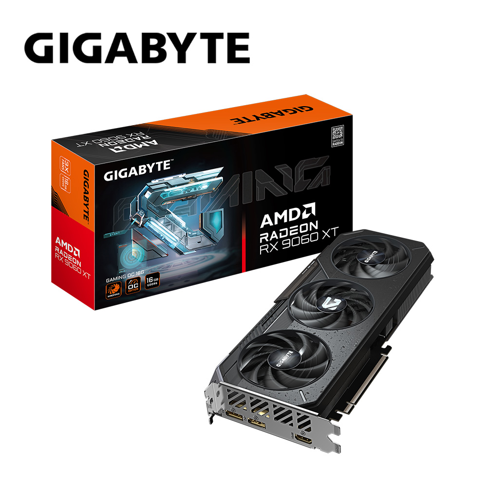 GIGABYTE 技嘉 RX 9060 XT GAMING OC 16G 顯示卡+ViewSonic 優派 VA2414-MH 24吋 無邊框設計螢幕