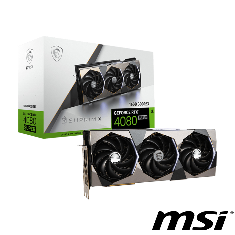 微星 GeForce RTX 4080 SUPER 16G SUPRIM X 顯示卡