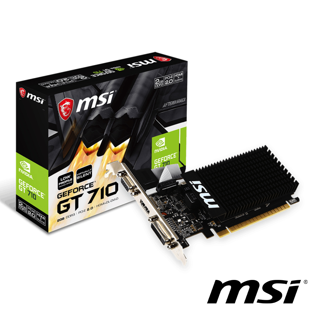 微星 GT 710 2GD3H LP 顯示卡