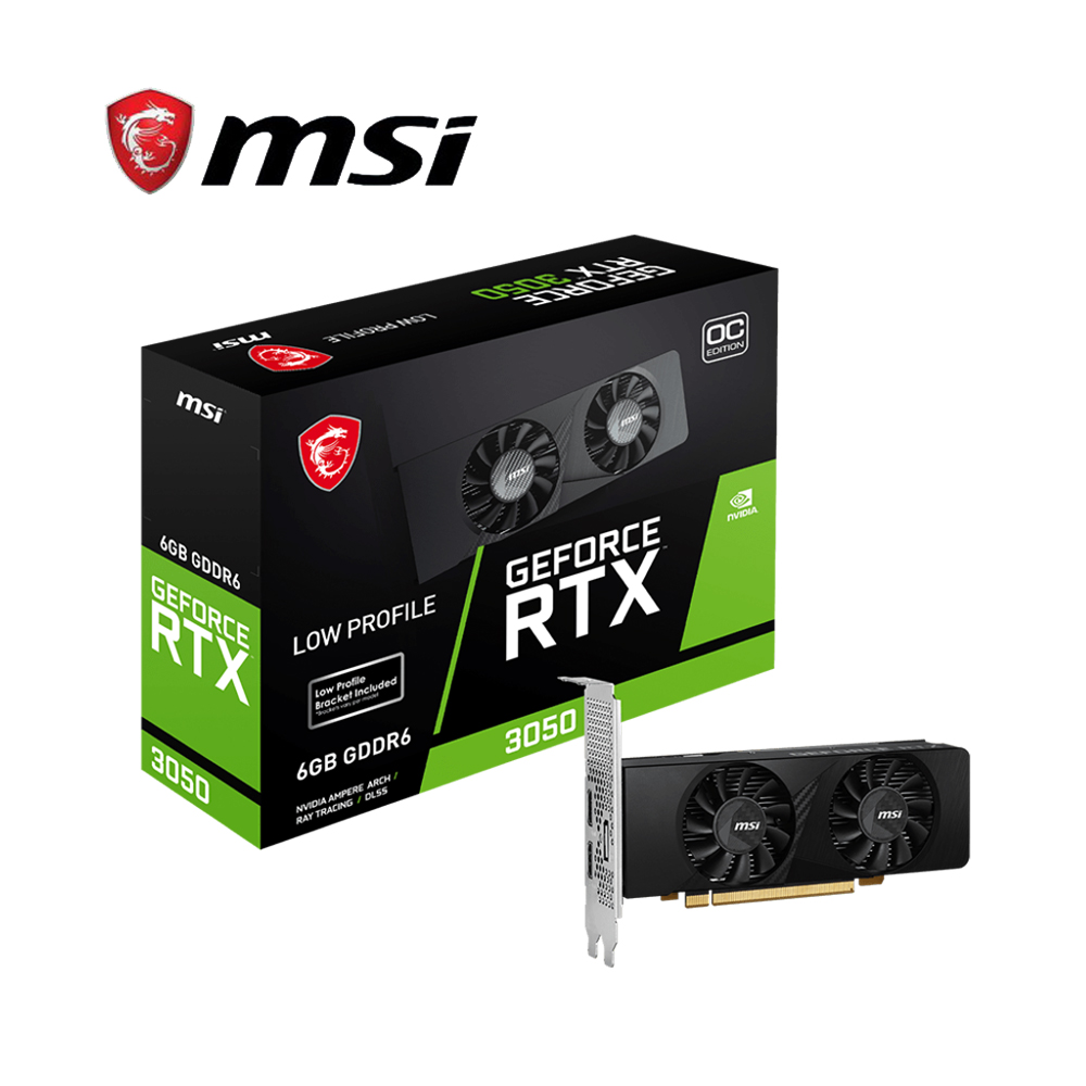 微星 RTX3050 LP 6G OC 顯示卡