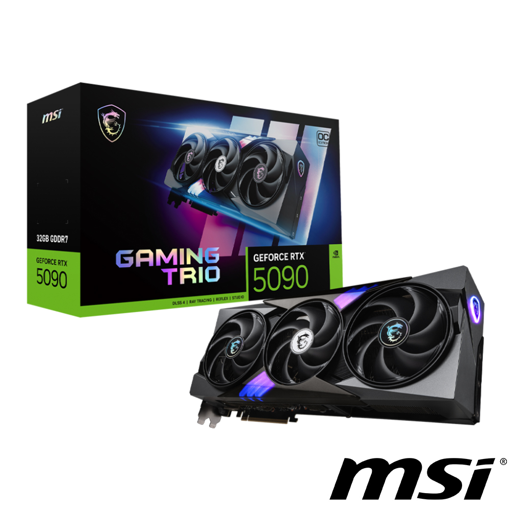 微星 GeForce RTX 5090 32G GAMING TRIO OC 顯示卡