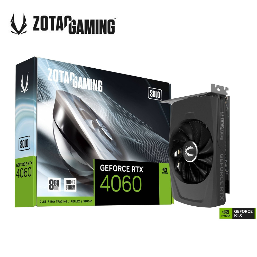ZOTAC 索泰 GAMING GeForce RTX 4060 8GB SOLO 顯示卡 (ZT-D40600G-10L )