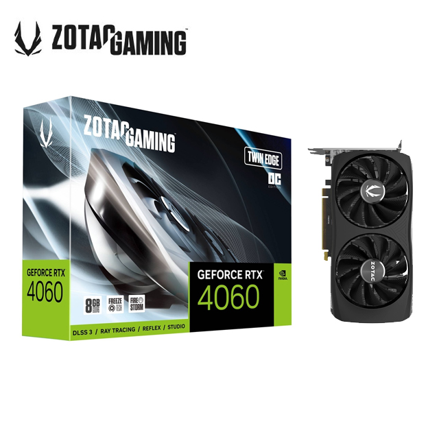 ZOTAC GAMING GeForce RTX 4060 8GB Twin Edge OC 顯示卡