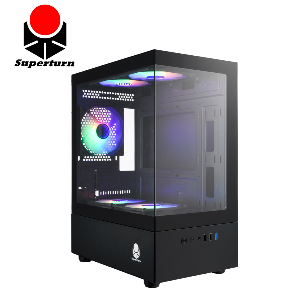 SuperChannel 視博通 LEX100M(B) M-ATX 海景房 電腦機殼