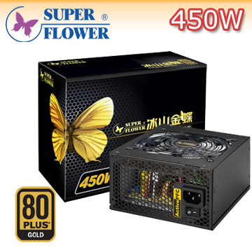 振華SUPER FLOWER 冰山金蝶 450W電源供應器(SF-450P14XE)