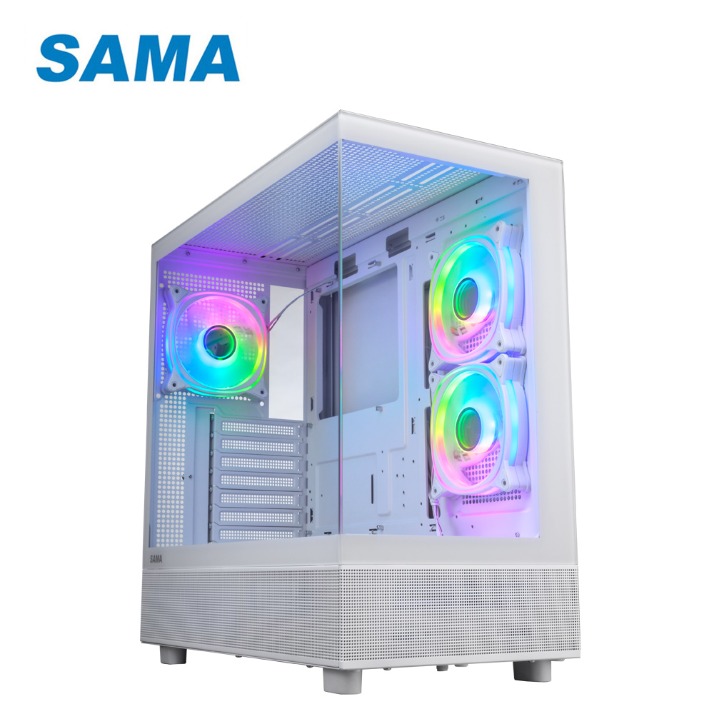 SAMA 先馬 SAK736(W) 幻境界 (白) ATX 電腦機殼