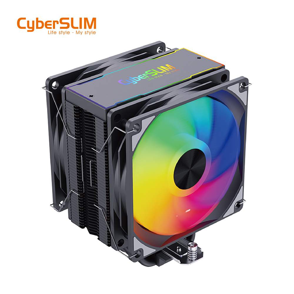 賽鉑CS6 TURBO ARGB 6導管雙風扇 CPU 散熱器