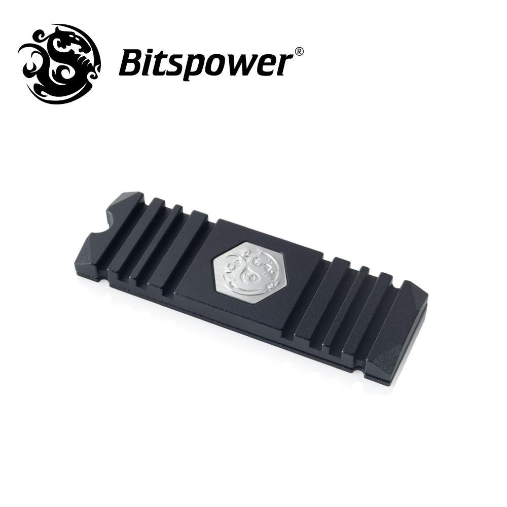 【Bitspower】M.2 2280 SSD 散熱片（黑）