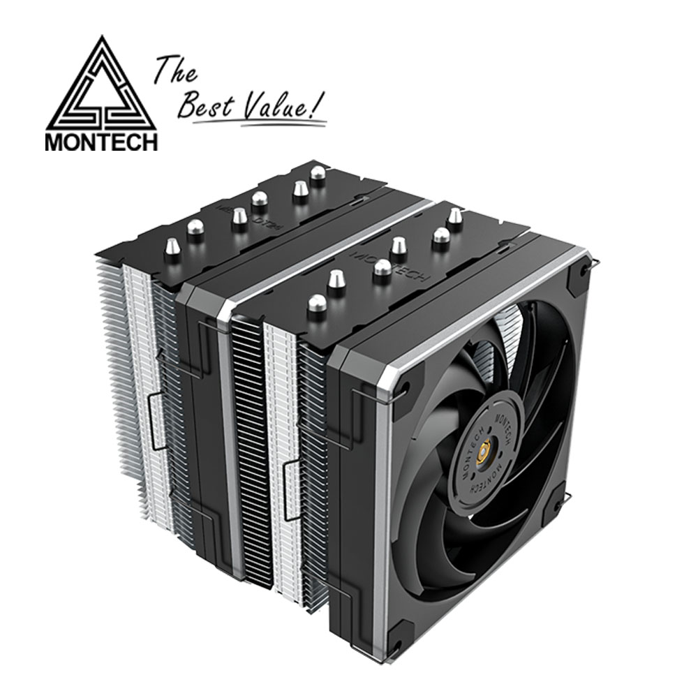 MONTECH(君主) METAL DT24 BASE(入門版) 六導管雙塔式CPU散熱器