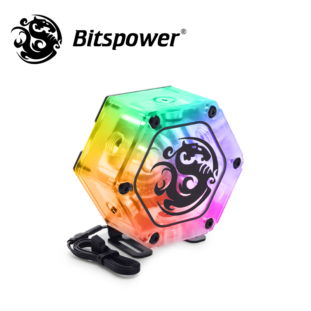 【Bitspower】六角造型多向連通型水箱（Digital RGB 燈效）