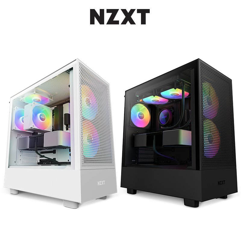 NZXT H5 FLOW RGB 電腦機殼 黑/白+NZXT C750 金牌