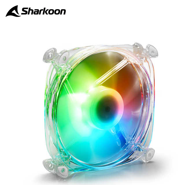 旋剛 Sharkoon SHARK Disc PWM RGB FAN 液態軸承 12cm ARGB 飛碟扇