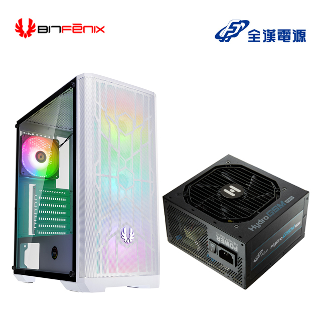 BitFenix 火鳥科技 風魅影 SE TG 電腦機殼(白)+全漢 HGS-750M 金牌 電源供應器