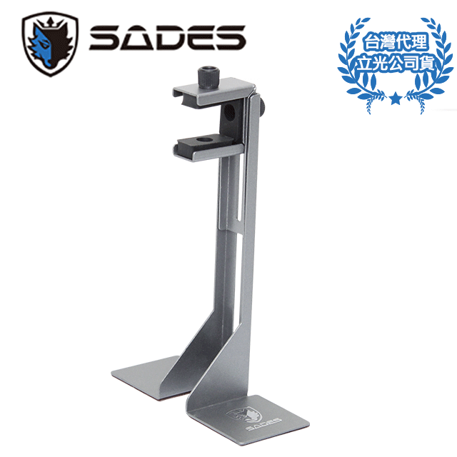 SADES 可變形顯示卡支撐架 橫式/直立顯卡適用 (消光金屬灰)