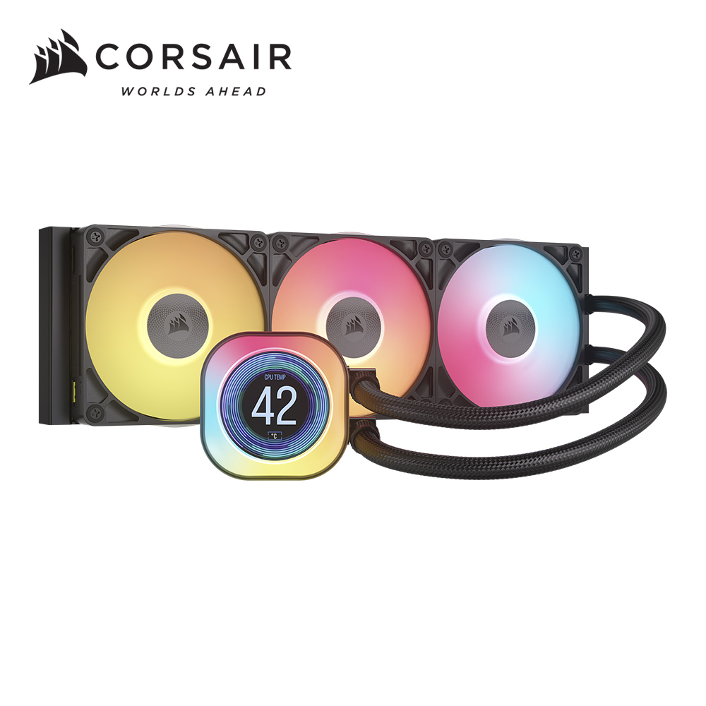 海盜船CORSAIR iCUE LINK TITAN LCD 360 RGB CPU水冷散熱器 (黑)
