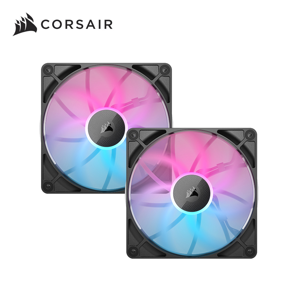 海盜船CORSAIR iCUE LINK RX140 RGB風扇【黑】【兩顆裝】