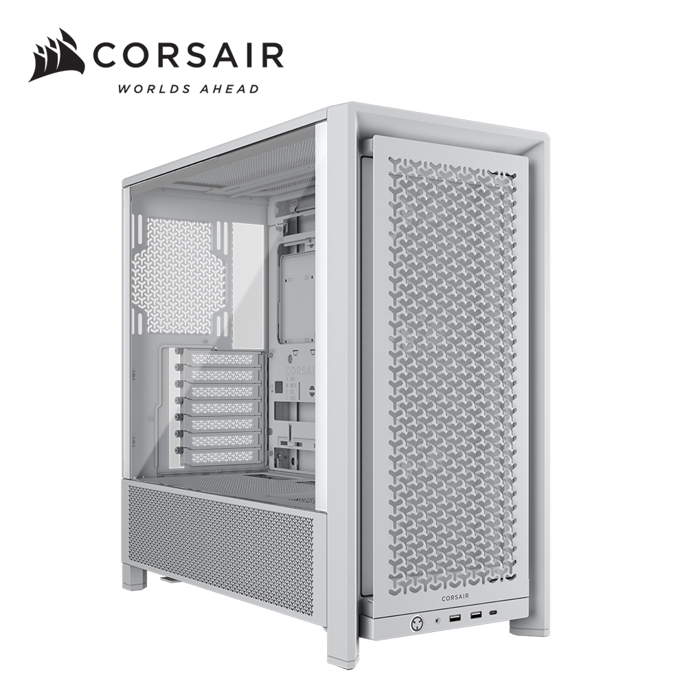 海盜船CORSAIR Frame 4000D 白 模組化背插式透側 E-ATX機殼
