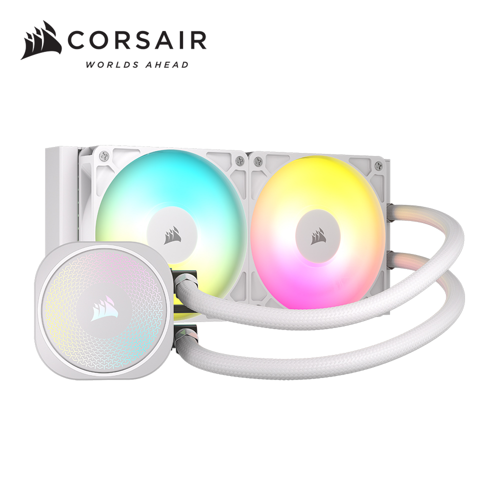 海盜船CORSAIR NAUTILUS 240 ARGB CPU水冷散熱器【白】