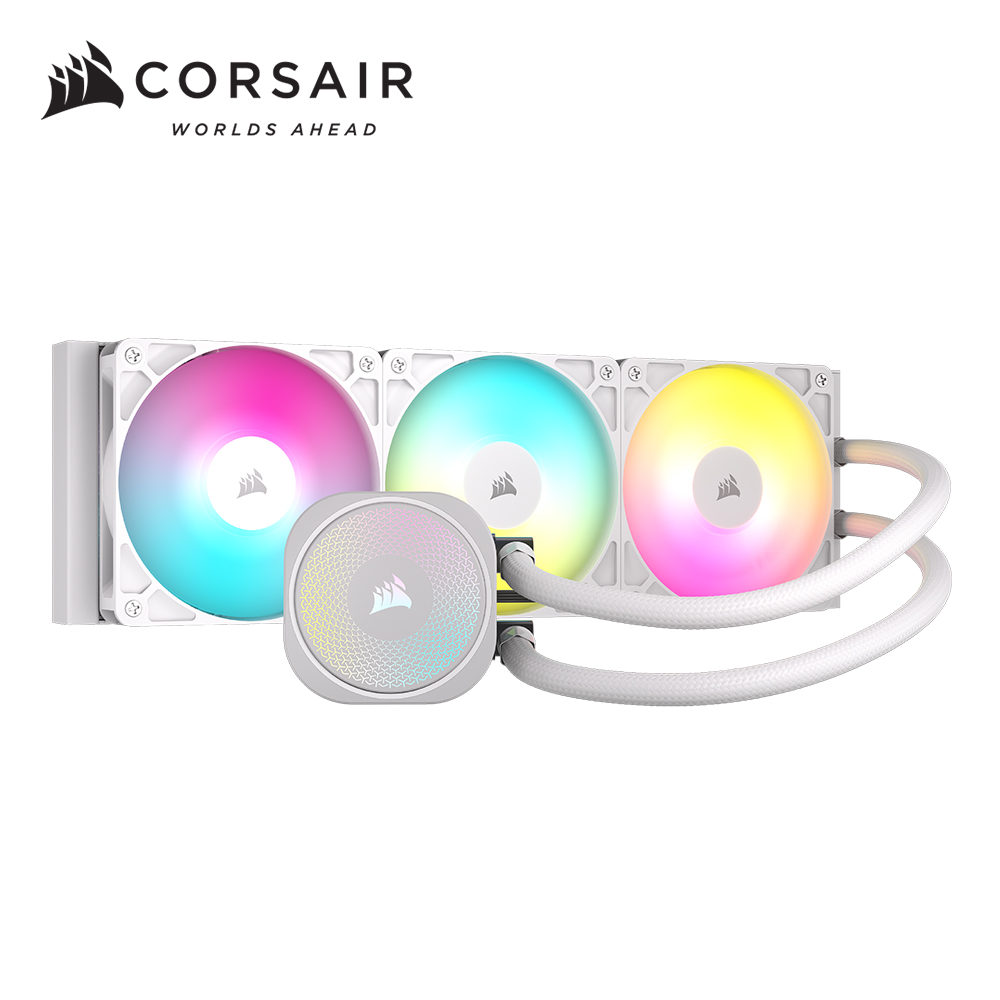 海盜船CORSAIR NAUTILUS 360 ARGB CPU水冷散熱器【白】