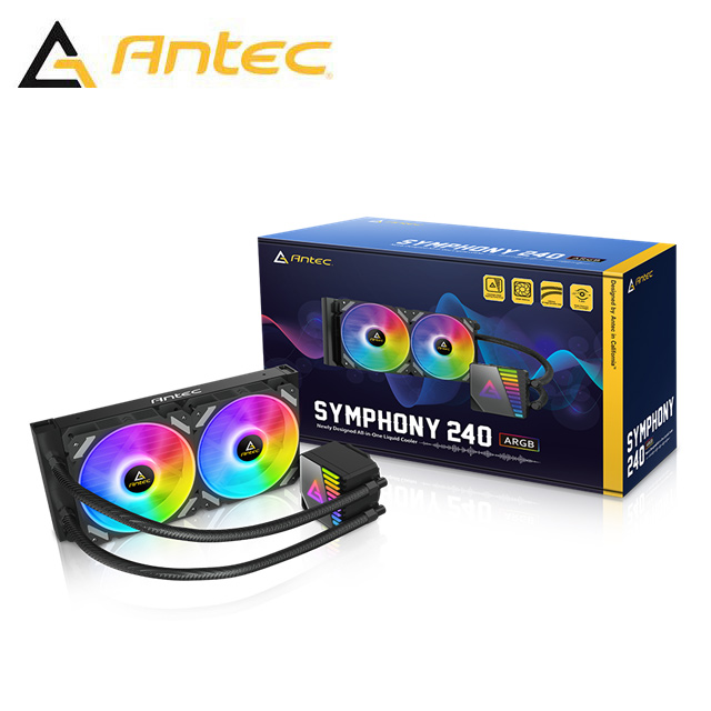 Antec 安鈦克 Symphony ARGB 240 一體式 水冷 CPU PWM 風扇 散熱器