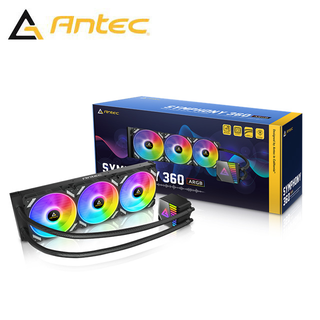 Antec 安鈦克 Symphony ARGB 360 一體式 水冷 CPU PWM 風扇 散熱器