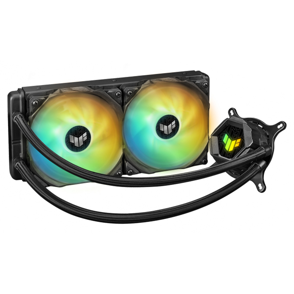 華碩TUF GAMING LC 240 ARGB 一體式 CPU水冷散熱器+華碩 A21 追影機殼 M-ATX