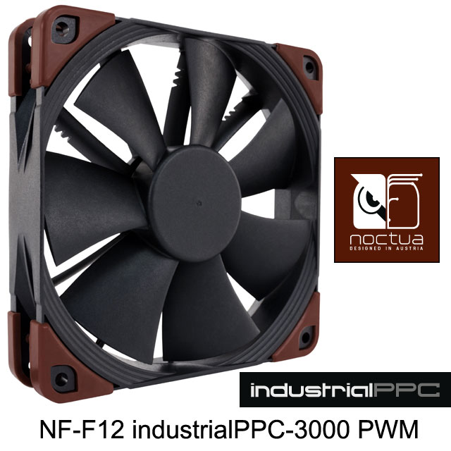 Noctua NF-F12 industrialPPC-3000 PWM工業級IP52防塵防水風扇