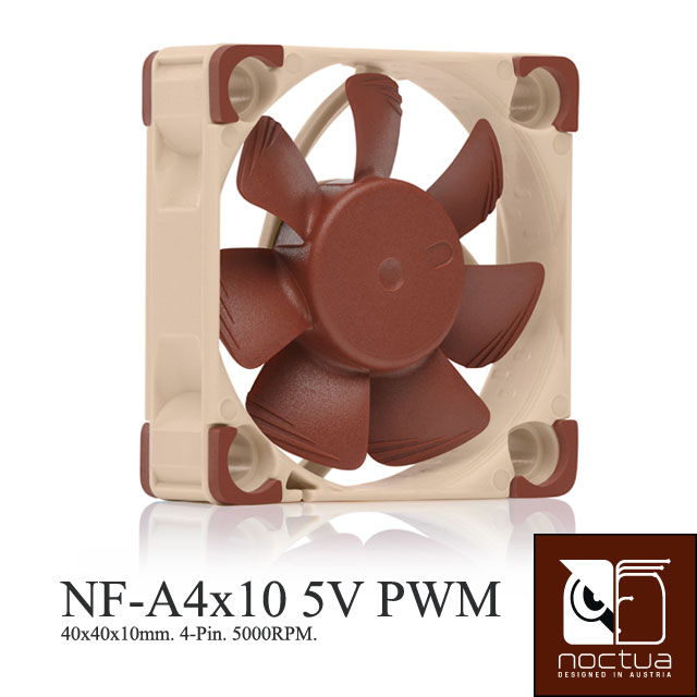 Noctua NF-A4x10 5V PWM SSO2 磁穩軸承 AAO 防震靜音扇-5V版本