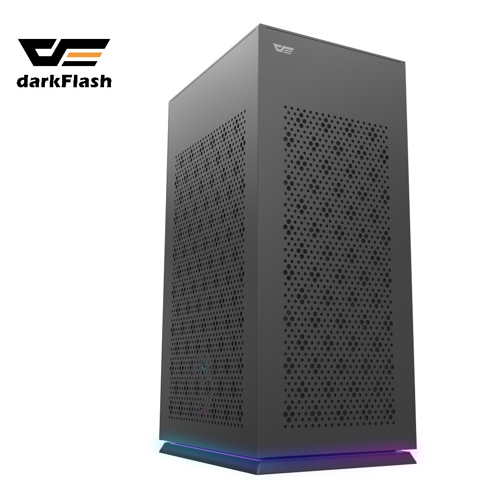 darkFlash大飛 DLH21 黑色 ITX 電腦機殼 機箱 (含9公分排風扇)