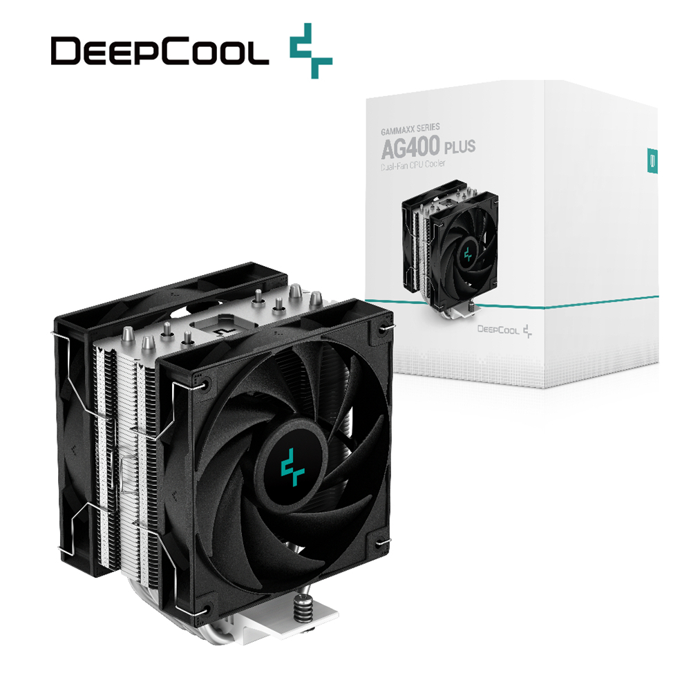 DEEPCOOL 九州風神 AG400 PLUS 雙風扇 四導管 支援 LGA1700 AM5 CPU 散熱器