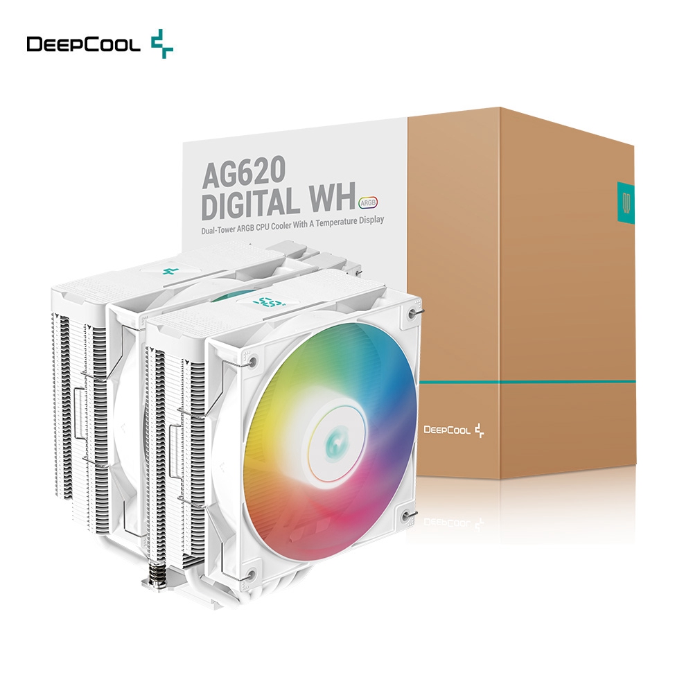 DEEPCOOL 九州風神 AG620 DIGITAL WH ARGB CPU散熱器