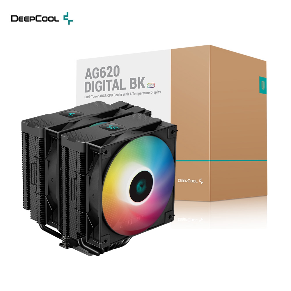 DEEPCOOL 九州風神 AG620 DIGITAL BK ARGB CPU散熱器