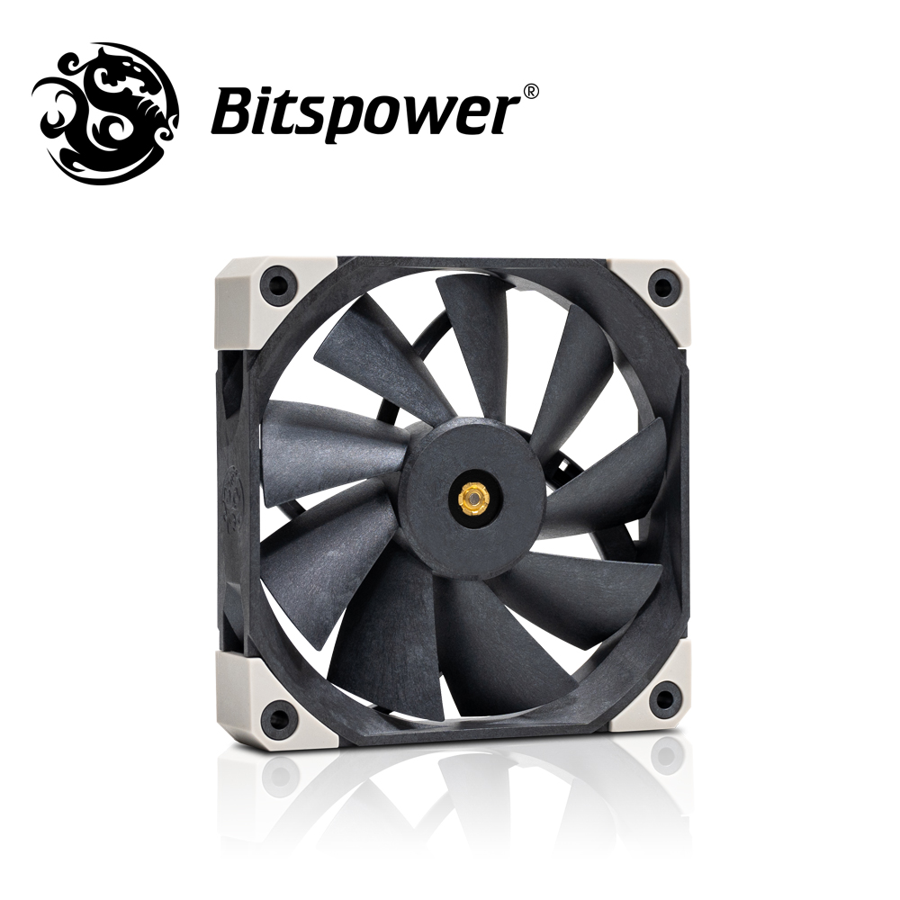 【Bitspower】Griffin 120 極致風壓電腦散熱風扇（黑）