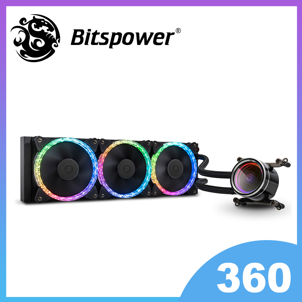 【Bitspower】Cyclops CPU 一體式水冷散熱器（360mm冷排、Notos Xtal 風扇）