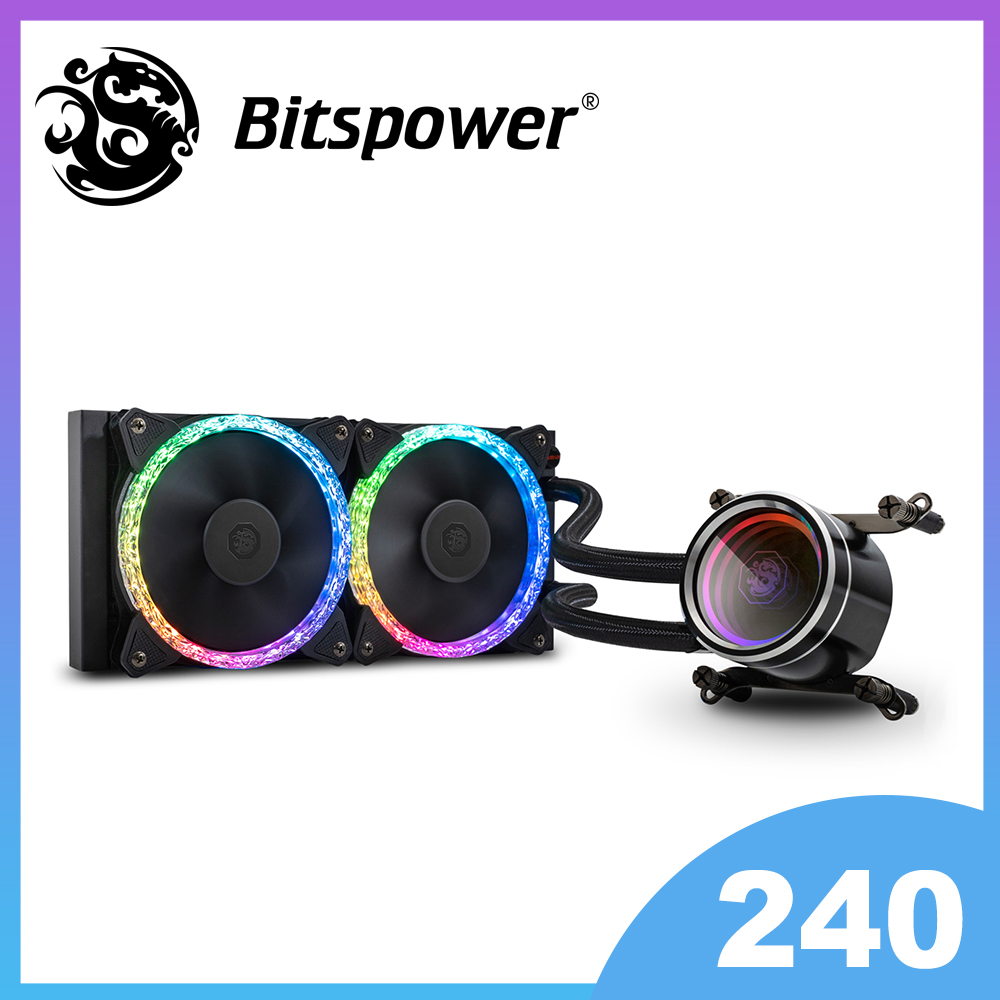 【Bitspower】Cyclops CPU 一體式水冷散熱器（240mm冷排、Notos Xtal 風扇）