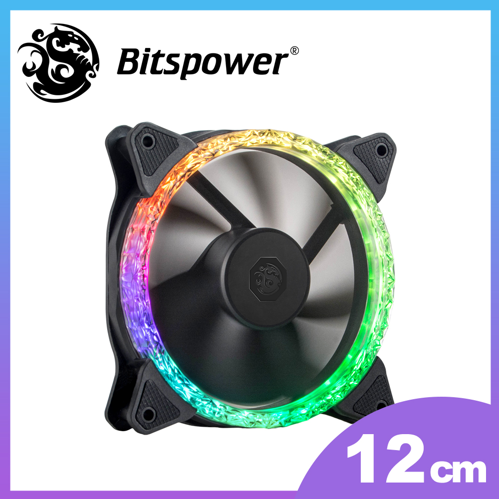 【Bitspower】Notos Xtal 120 鑽石紋電腦散熱風扇