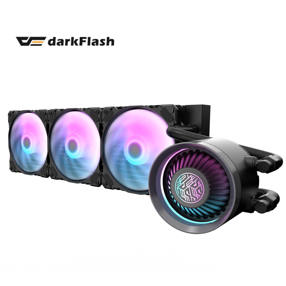 darkFlash 大飛 Nebula DN 360 ARGB 一體式 黑色 水冷 CPU 散熱器
