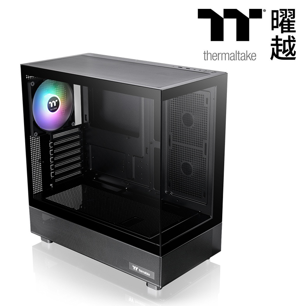 Thermaltake 曜越 光透 View 270 TG ARGB 強化玻璃中直立式機殼｜黑色