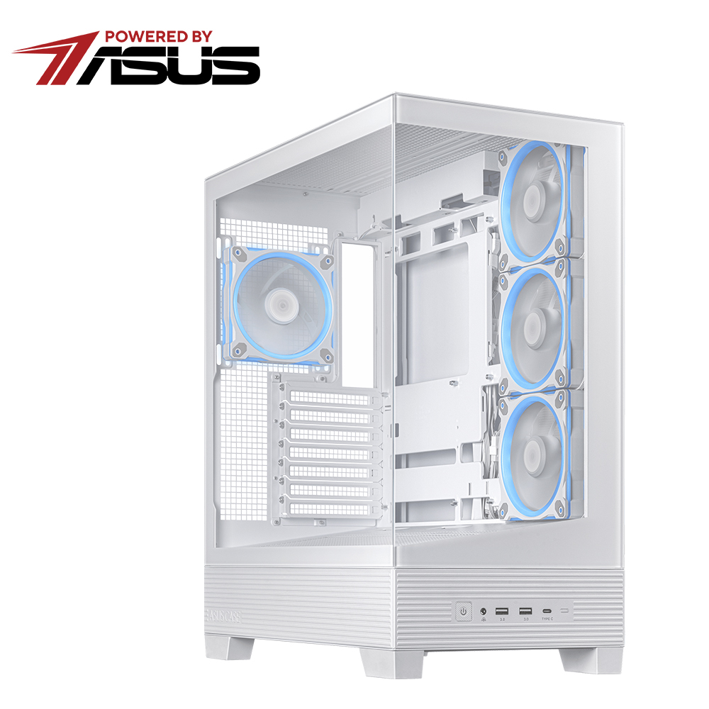 ASUS 華碩 A31 PLUS ARGB 海景房 ATX 機殼 白色