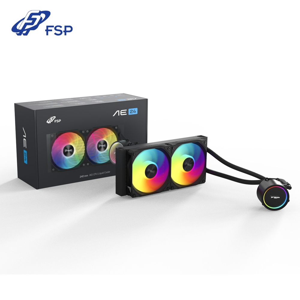 FSP 全漢 AE24-B 一體式 ARGB 240 水冷排 CPU 散熱器