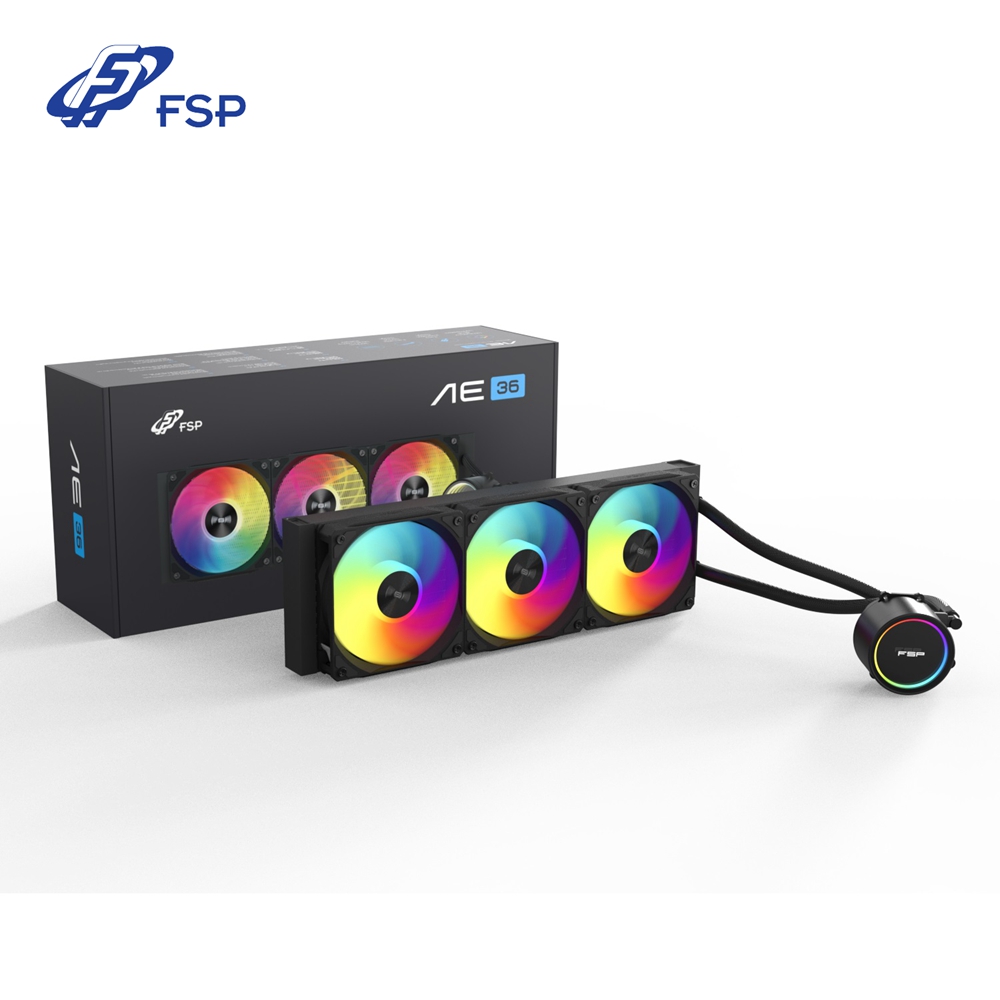 FSP 全漢 AE36-B 一體式 ARGB 360 水冷排 CPU 散熱器