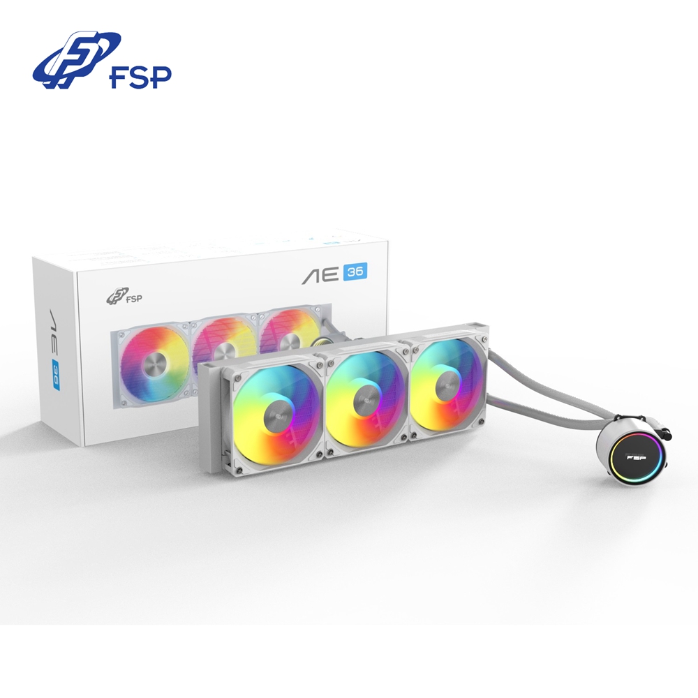 FSP 全漢 AE36-W 一體式 ARGB 360 白色 水冷排 CPU 散熱器