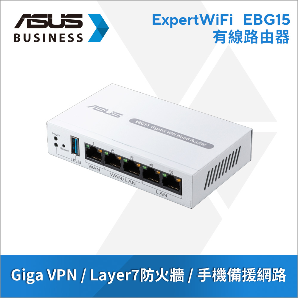 ASUS 華碩 ExpertWiFi EBA63路由器+EBG15交換器+EBP15 POE交換器 組合