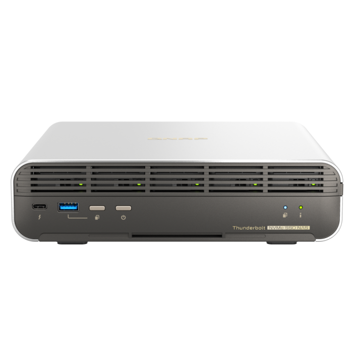 QNAP TBS-h574TX-i3-12G NAS (5Bay/Intel/i3/12G/Thunderbolt4/10&2.5GbE) 網路儲存伺服器(無硬碟)