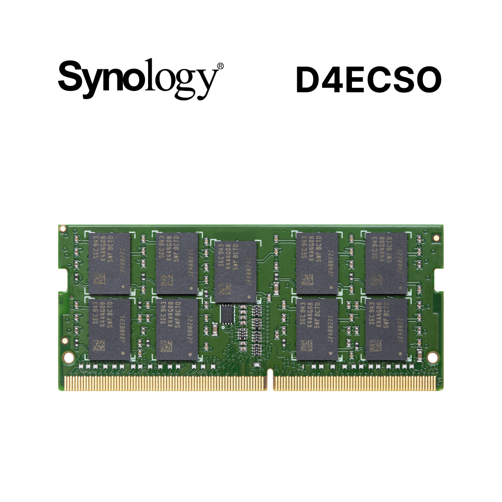 Synology 群暉科技 D4ECSO DDR4 2666 16GB ECC SO-DIMM 伺服器記憶體